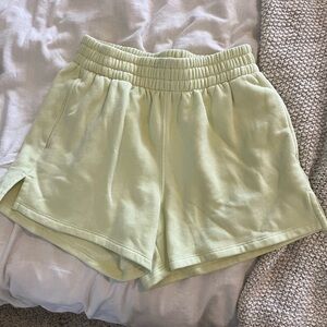 Abercrombie lime green soft lounge short